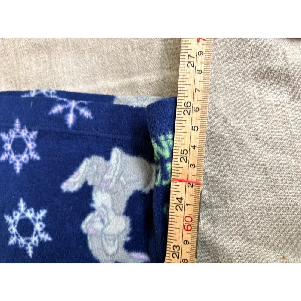 Disney Thumper Bambi Fleece Pajama Pants Blue Snowflake Cuter Than Any Bunny XL - Picture 3 of 5